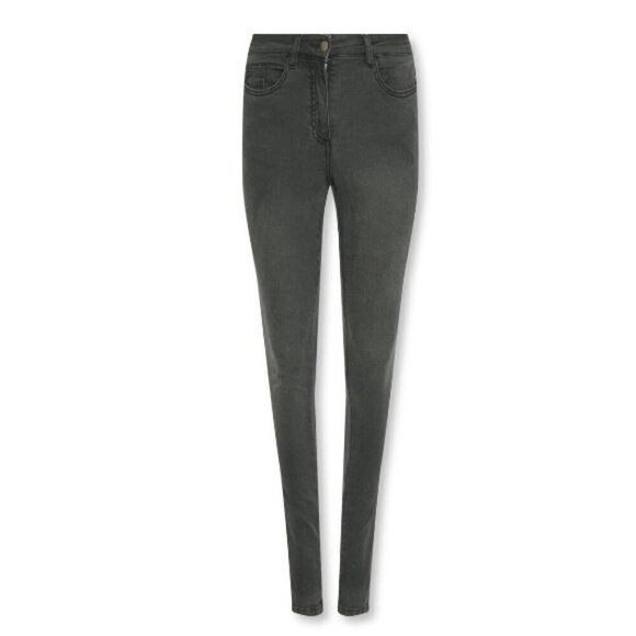 Long Tall Sally Women's High Waisted Black Stone Washed Skinny Jeans Size 4 Tall - Picture 3 of 7